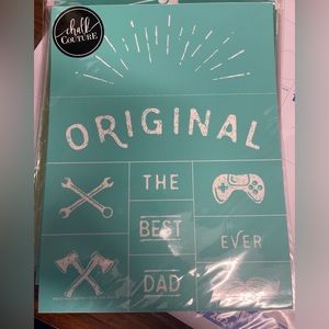 Chalk Couture 8.5x11 Best Dad Ever NIP
